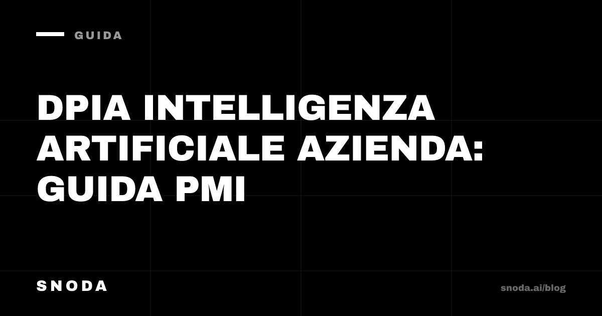DPIA intelligenza artificiale azienda: guida PMI